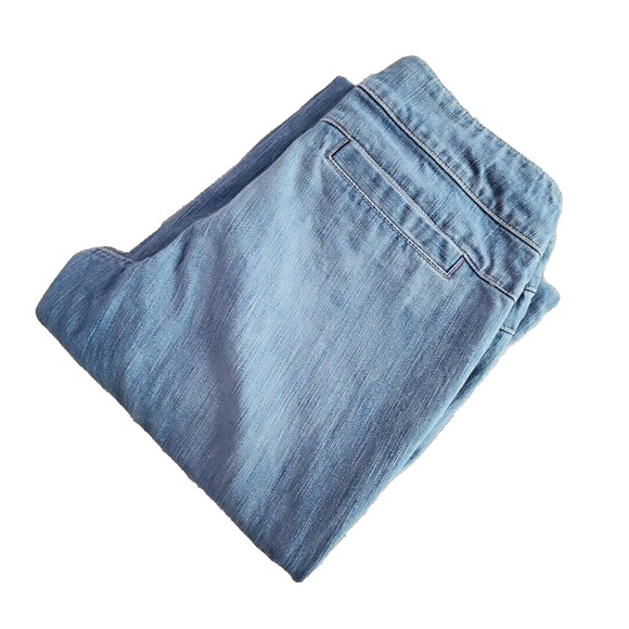 New York & Company Jeans Women's Denim 12 (32x31) Light Blue Wide Leg 11in Wide - Picture 6 of 16